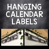 Flip Calendar Labels - Hanging Calendar - Black - FREE