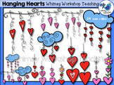 Hanging Hearts Clip Art - Whimsy Workshop Teaching