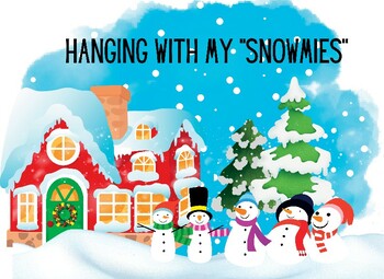 Preview of Hanging with my "Snowmies" Bulletin Board Sign