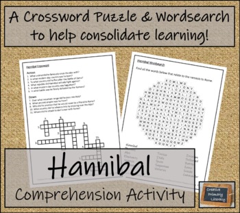 Hannibal Close Reading Activity 5th Grade 6th Grade Tpt