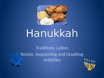 Preview of Hannukah- Latkes- Recipe sequencing and graphing