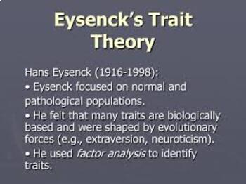 Preview of Two-Dimensional Model Theory and William Sheldon's Theory: Hans Eysenck's T
