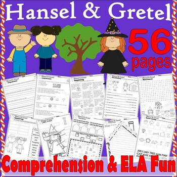 Preview of Hansel & Gretel Read Aloud Book Study Companion Reading Comprehension Worksheets