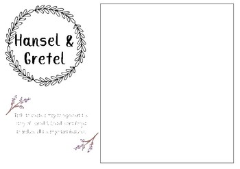 Preview of Hansel & Gretel printable template