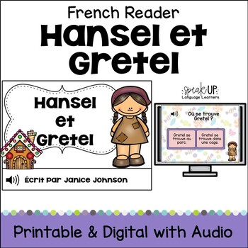 Preview of Hansel et Gretel French Fairy Tale Emergent Reader Beginning Mini Book