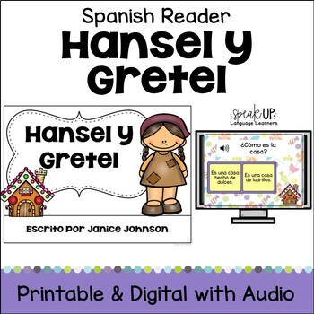 Preview of Hansel y Gretel Spanish Fairy Tale Reader Easy Beginning Mini Book