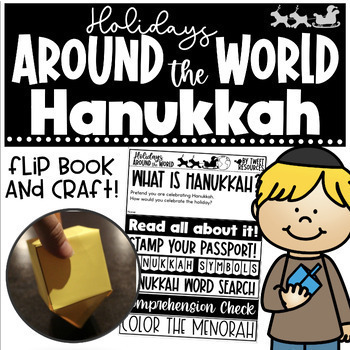 Preview of Hanukkah | Holidays Around The World  | Hanukkah Dreidel Craft & Flip Book
