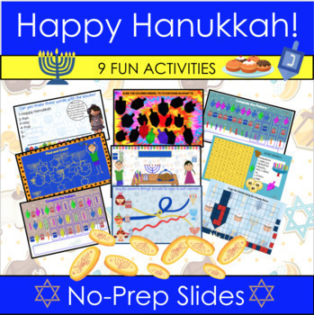 Preview of Hanukkah Activities : OT Developed , Digital Activity