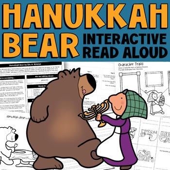 Preview of Hanukkah Bear Craft Interactive Read Aloud and Activities | Hanukkah Activities
