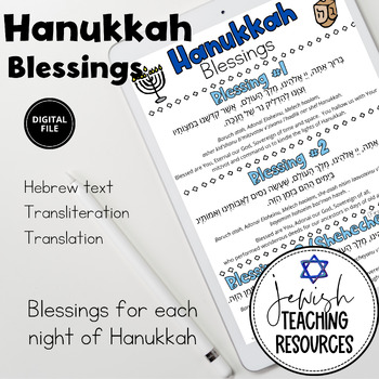 Preview of Hanukkah Blessings