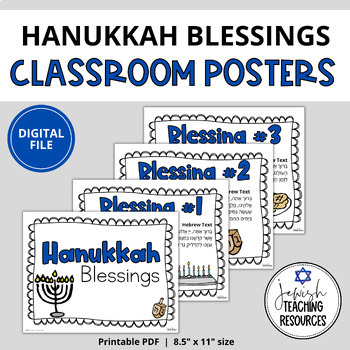 Preview of Hanukkah Blessings - Posters
