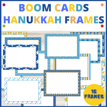 Preview of Hanukkah Boom Cards Frames and Templates 1 