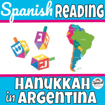 Preview of Hanukkah, Chanukah, Janucá in Argentina bilingual reading activity spanish