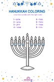 Hanukkah Coloring Worksheet