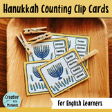 Hanukkah Counting Clip Cards