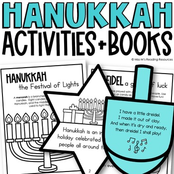 Preview of Hanukkah Craft and Books | Holidays Around the World Hanukkah Writing Activities