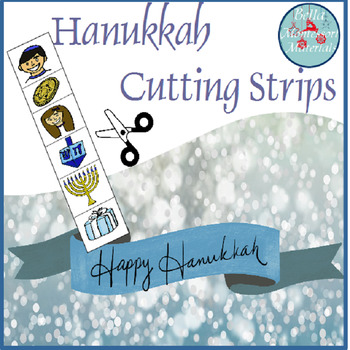 Preview of Hanukkah Cutting Strips