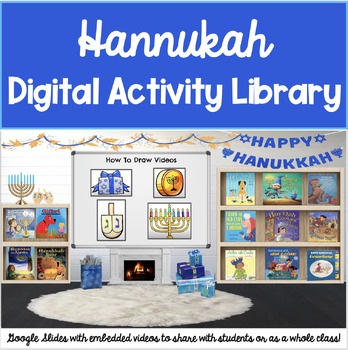 Preview of Hanukkah Digital Book and Activity Library: Google Slides