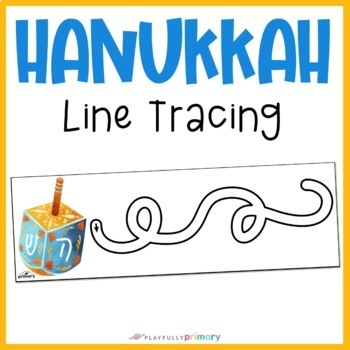 Preview of Hanukkah Fine Motor Tracing Lines, Preschool Pre-K Occupational Therapy