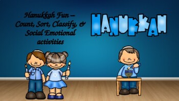 Preview of Hanukkah Fun- Early Math/Social Emotional Activities