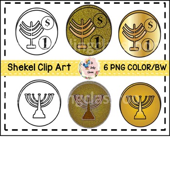 Preview of Hanukkah Gelt Clip Art (Commercial Use)