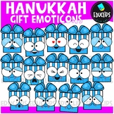 Hanukkah Gift Emoticons Clip Art Set {Educlips Clipart}