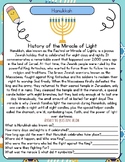 Hanukkah: History of the Miracle of Light Reading Comprehe