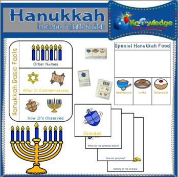 Preview of Hanukkah Interactive Foldable Booklets