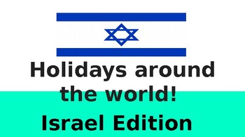 Preview of Hanukkah Interactive book based on Israel's Holidays around the world!