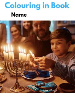 Preview of Hanukkah - Judaism COLOURING (UK spell) pages for Jewish Children (22) Printable