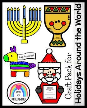 Preview of Hanukkah, Kwanzaa, Las Posadas, Christmas: Holidays Around World Crafts