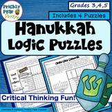 Hanukkah Logic Puzzles - Dreidel Activity for Grades 3 4 5