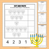 Hanukkah Math Counting Numbers 1-5 Worksheets Activities M