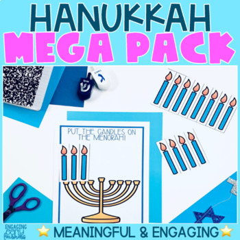 Preview of Hanukkah Mega Pack | Activities & Story | Preschool PreK Kindergarten | Tracking