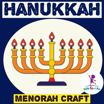 Preview of Hanukkah Menorah Craft | Engaging Activity Chanukah | Holidays Around the World