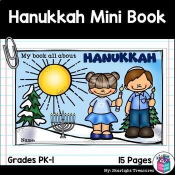 Preview of Hanukkah Mini Book for Early Readers - Christmas Activities
