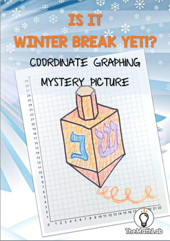 Preview of Hanukkah Mystery Picture Math Coordinate Graphing