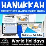Hanukkah Nonfiction Reading Activity