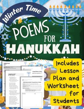 Preview of Hanukkah Poems Celebrating Chanukah History Poetry Lesson Plan Worksheet HW