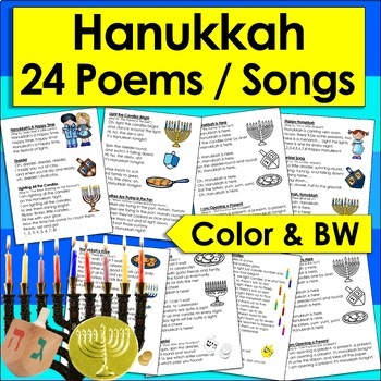 Hanukkah Activities: Poems / Songs / and Chants-Shared Reading & Fluency