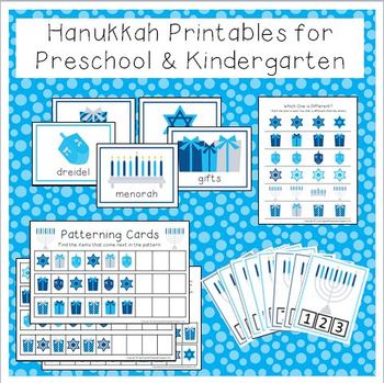 Hanukkah Printable Activities for Preschool and Kindergarten | TpT