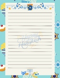 Hanukkah Printable Stationary * Note * Notepad * Paper * E