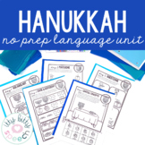 Hanukkah No Prep Interactive Language Unit for Speech Therapy