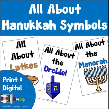 Preview of Hanukkah Symbols Books | Print and Digital