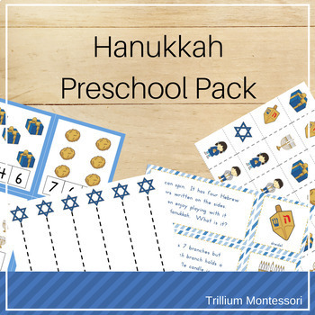 Preview of Hanukkah Theme Preschool and PreK Skills