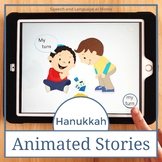 Hanukkah Vocabulary and AAC Core Word Animated Stories No 