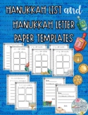 Hanukkah Wish List and Letter Writing Templates | Chanukah