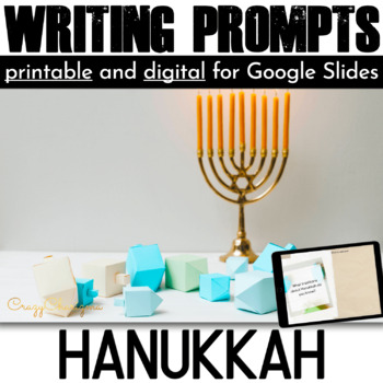 Preview of Hanukkah Writing Prompts | Hanukkah Activities (Chanukah)