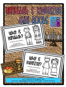 Preview of Hanukkah and Kwanzaa Mini Books