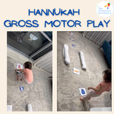 Hanukkah gross motor play light the menorah motor path